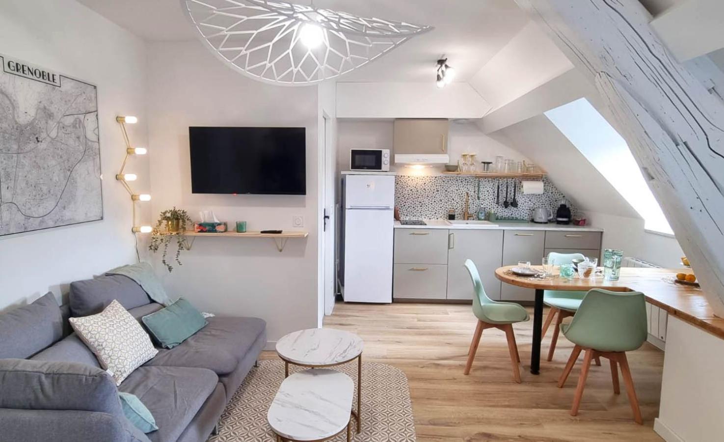 Appartement Hagaki Vue Panoramique Proche Gare Netflix Grenoble Exteriör bild